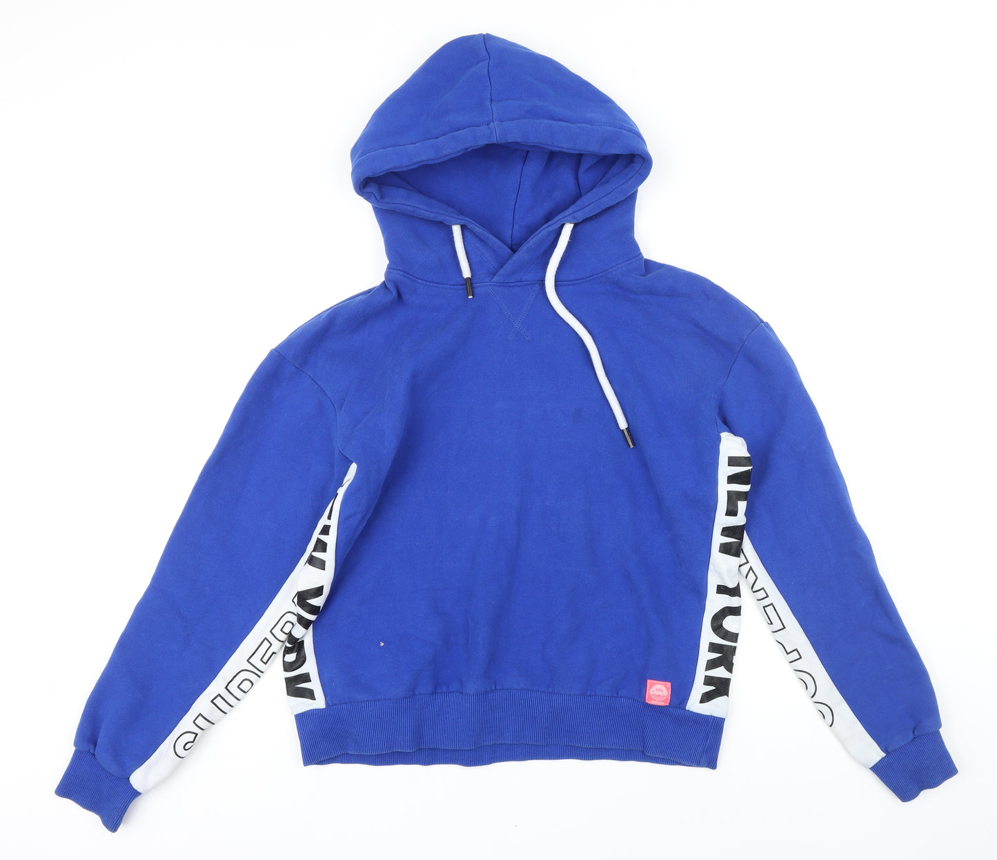 Superdry Womens Blue Cotton Pullover Hoodie Size S Pullover - Superdry New York