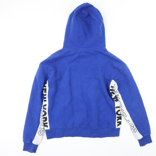 Superdry Womens Blue Cotton Pullover Hoodie Size S Pullover - Superdry New York