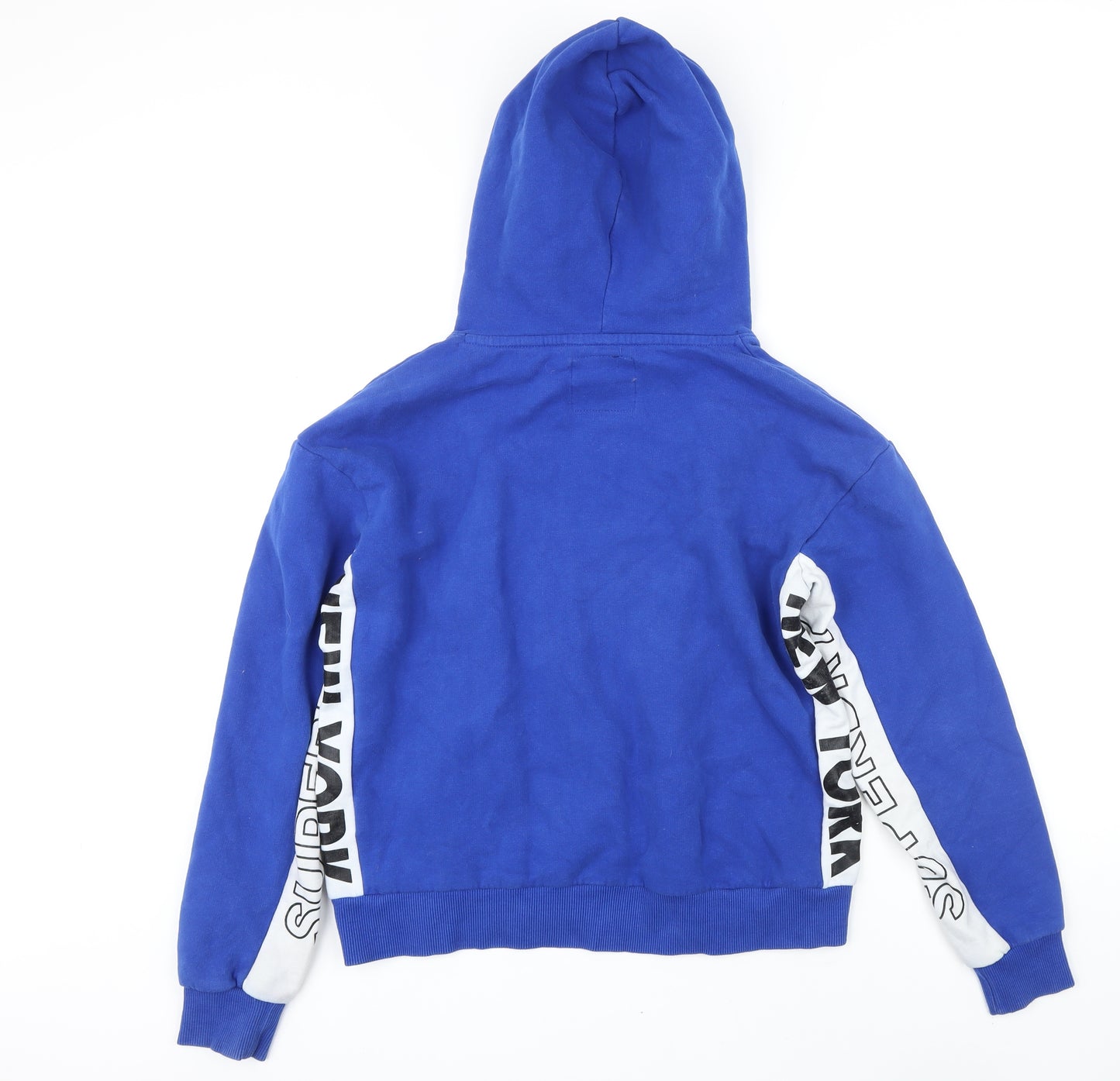 Superdry Womens Blue Cotton Pullover Hoodie Size S Pullover - Superdry New York