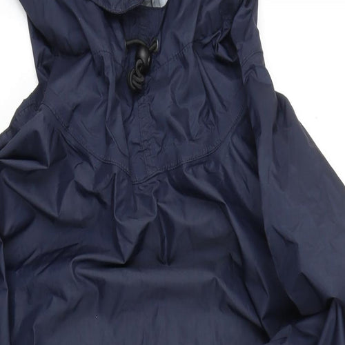 mountain craft Mens Blue Rain Coat Poncho One Size Snap