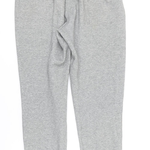PUMA Mens Grey Cotton Jogger Leggings Size S L28 in Regular Drawstring - Elasticated waist