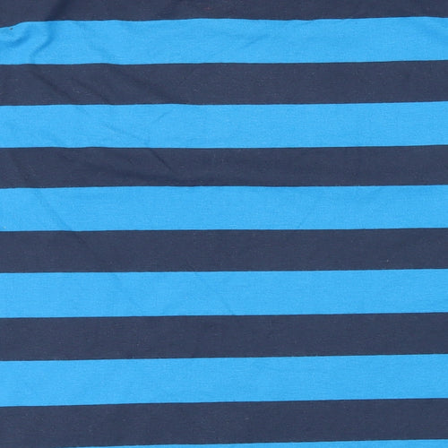 SoulCal&Co Mens Blue Striped Cotton T-Shirt Size XL Round Neck - Soul Cal California