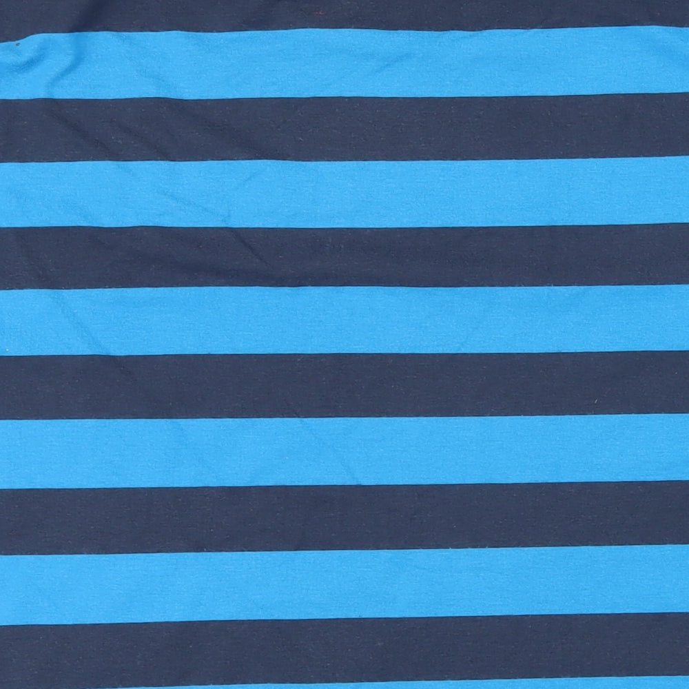 SoulCal&Co Mens Blue Striped Cotton T-Shirt Size XL Round Neck - Soul Cal California