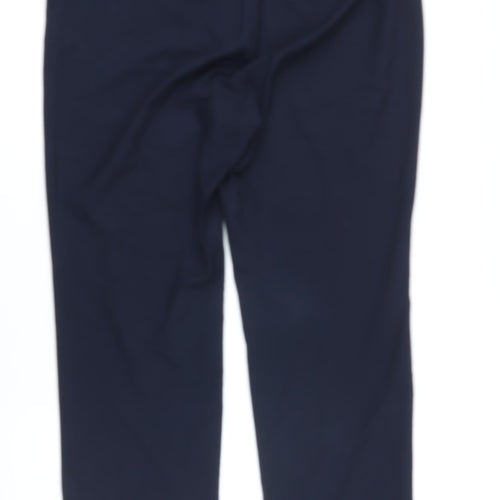 AnneTaylor Womens Blue Polyester Trousers Size 12 L29 in Regular Zip