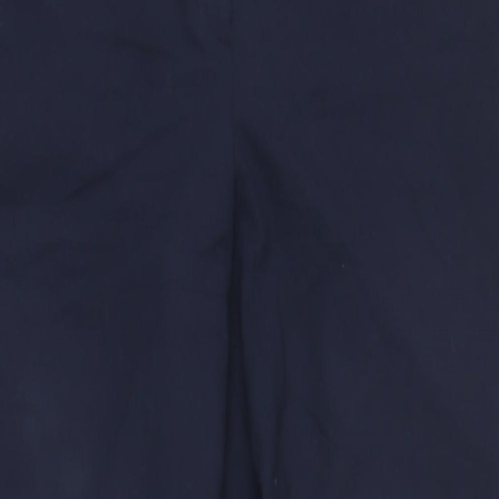 AnneTaylor Womens Blue Polyester Trousers Size 12 L29 in Regular Zip