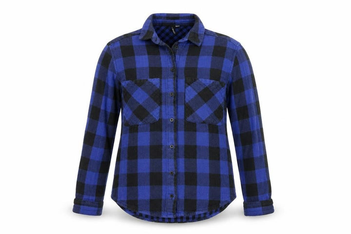 Mango Womens Blue Check 100% Cotton Basic Blouse Size XS Collared
