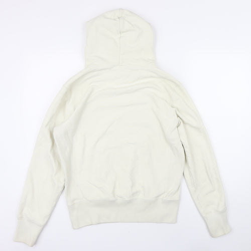 Champion Womens Ivory Cotton Pullover Hoodie Size M Pullover