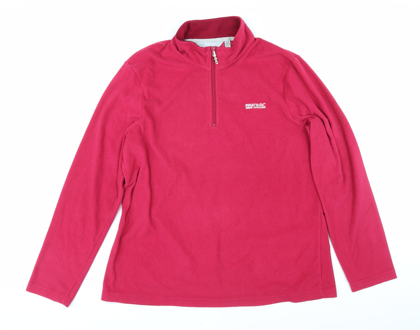 Regatta Womens Pink 100% Polyester Full Zip Sweatshirt Size 16 Zip