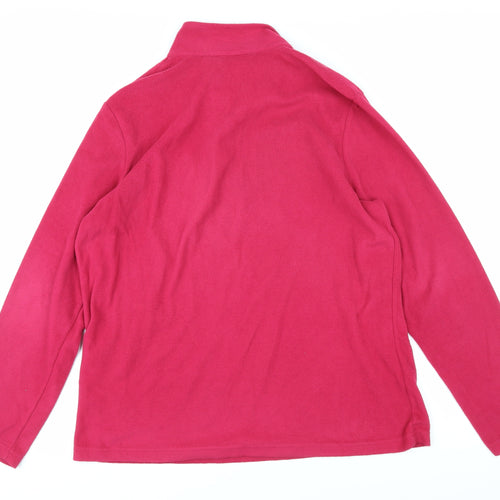 Regatta Womens Pink 100% Polyester Full Zip Sweatshirt Size 16 Zip