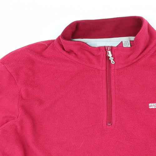 Regatta Womens Pink 100% Polyester Full Zip Sweatshirt Size 16 Zip