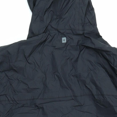 Mountain Warehouse Mens Black Rain Coat Coat Size XL Zip