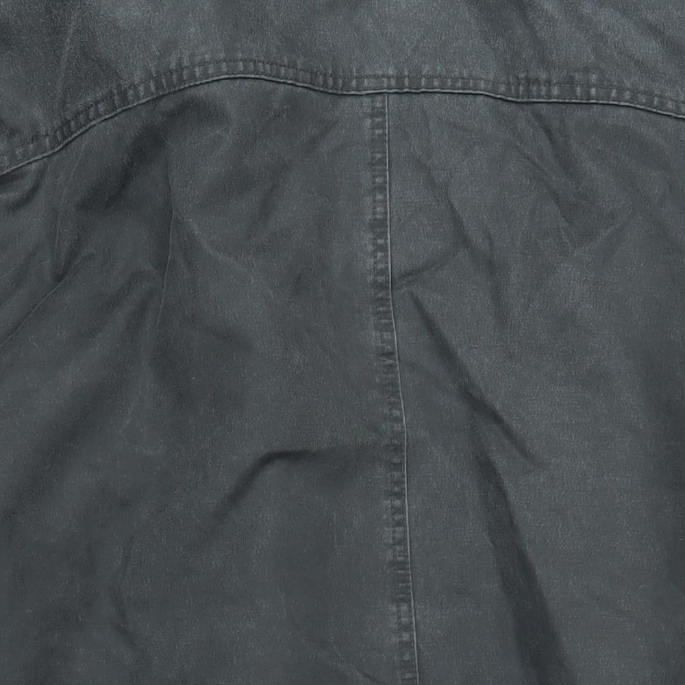 Weird Fish Mens Grey Overcoat Coat Size 3XL Zip - Waxed Jacket