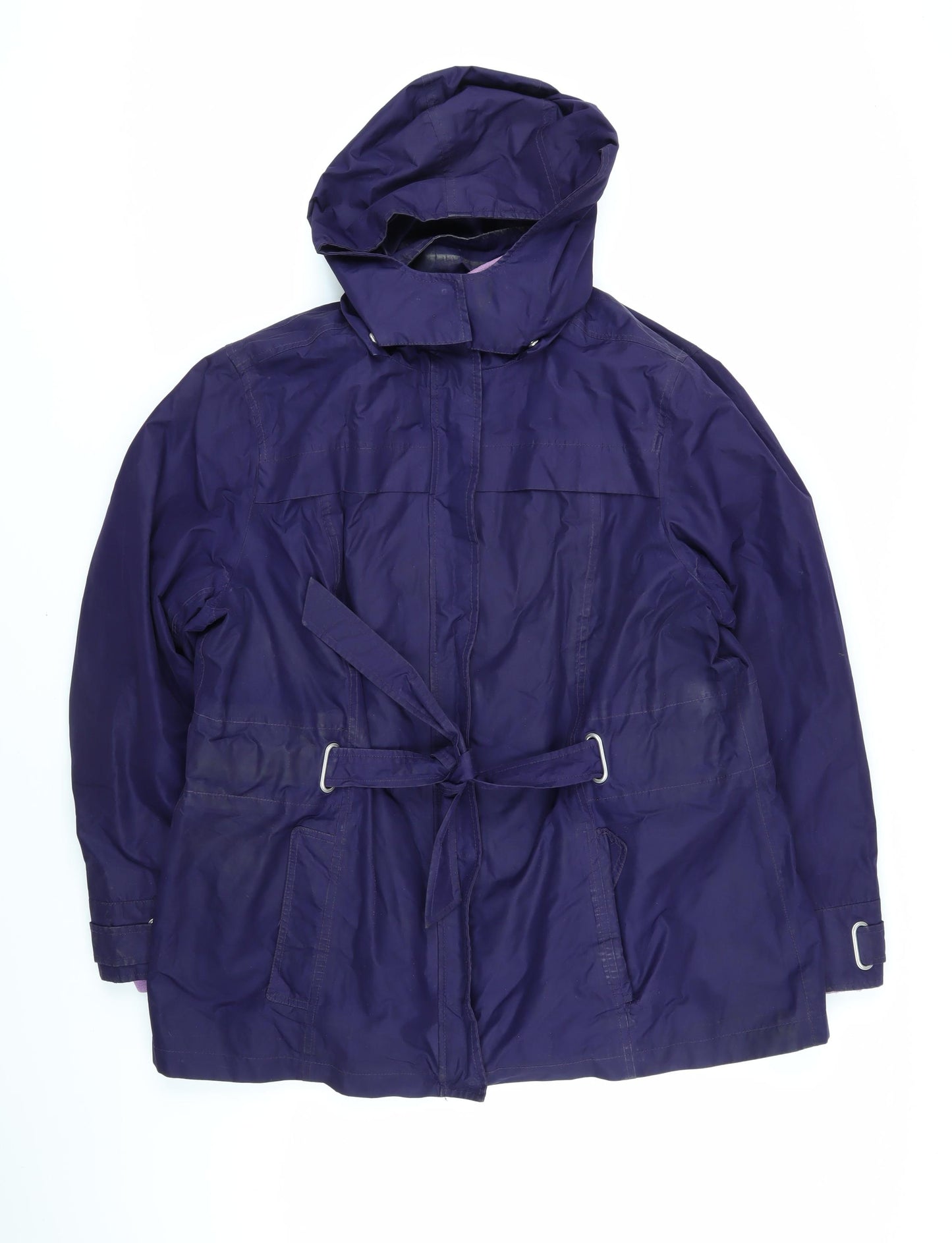 Maine Womens Purple Rain Coat Coat Size 18 Zip