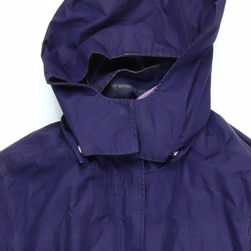 Maine Womens Purple Rain Coat Coat Size 18 Zip