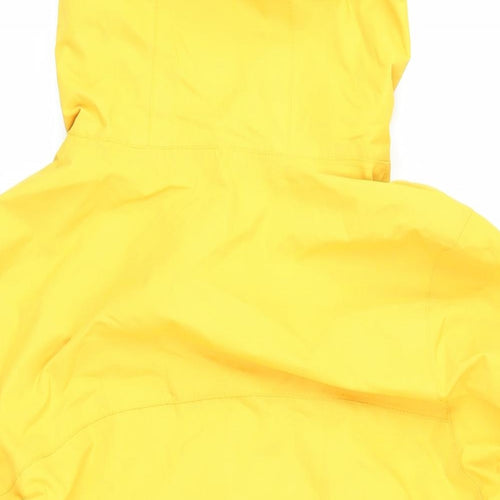 Regatta Womens Yellow Rain Coat Coat Size 14 Zip