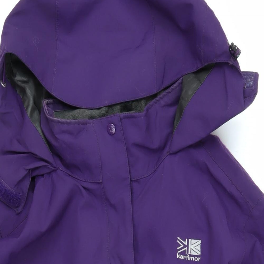 Karrimor Womens Purple Jacket Coat Size 16 Zip