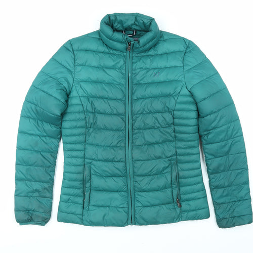 Crew Clothing Womens Green Jacket Coat Size 8 Zip
