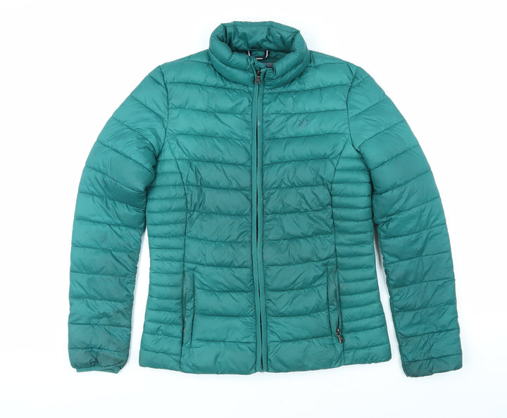 Crew Clothing Womens Green Jacket Coat Size 8 Zip