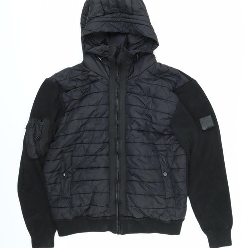 883 Police Mens Black Jacket Coat Size XL Zip