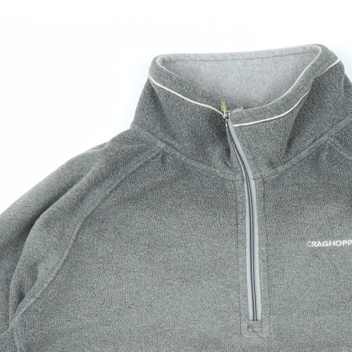 Craighoppers Womens Grey 100% Polyester Pullover Sweatshirt Size M Zip