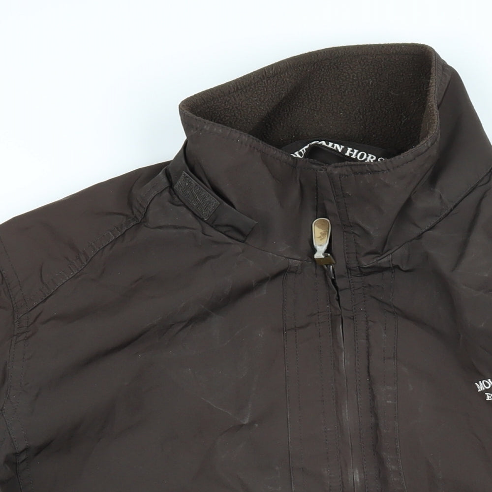 Mountain Horse Womens Brown Jacket Coat Size M Zip