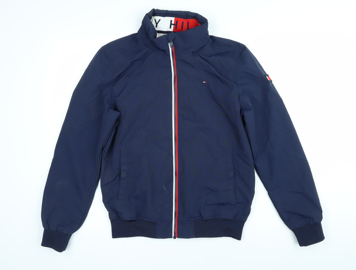 Tommy Hilfiger Boys Blue Jacket Coat Size 13-14 Years Zip