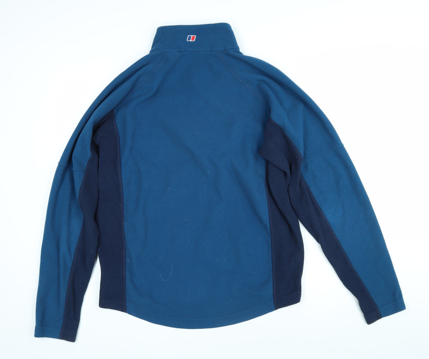 Berghaus Womens Blue Colourblock 100% Polyester Pullover Sweatshirt Size L Zip