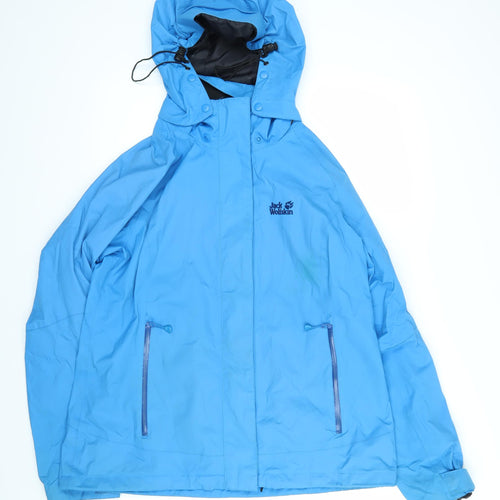Jack Wolfskin Womens Blue Jacket Coat Size 16 Zip