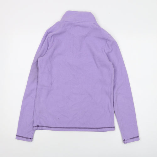 Peter Storm Womens Purple Polyester Pullover Sweatshirt Size 10 Zip