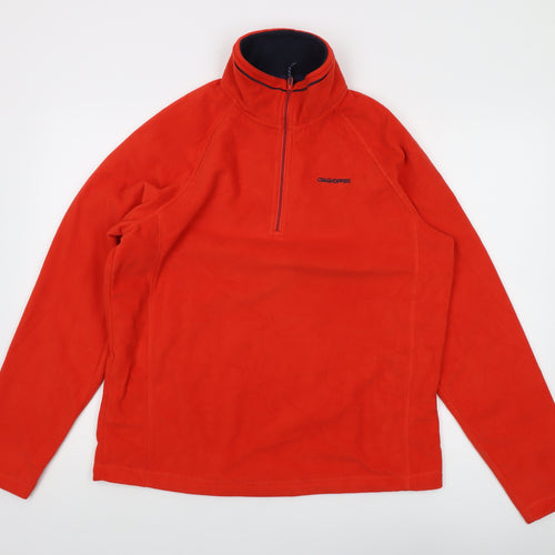 Craghoppers Mens Orange Polyester Pullover Sweatshirt Size L