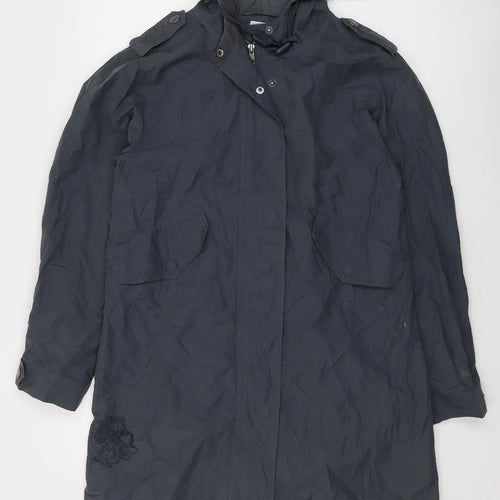 m-o-t-o Womens Blue Jacket Size 12 Zip