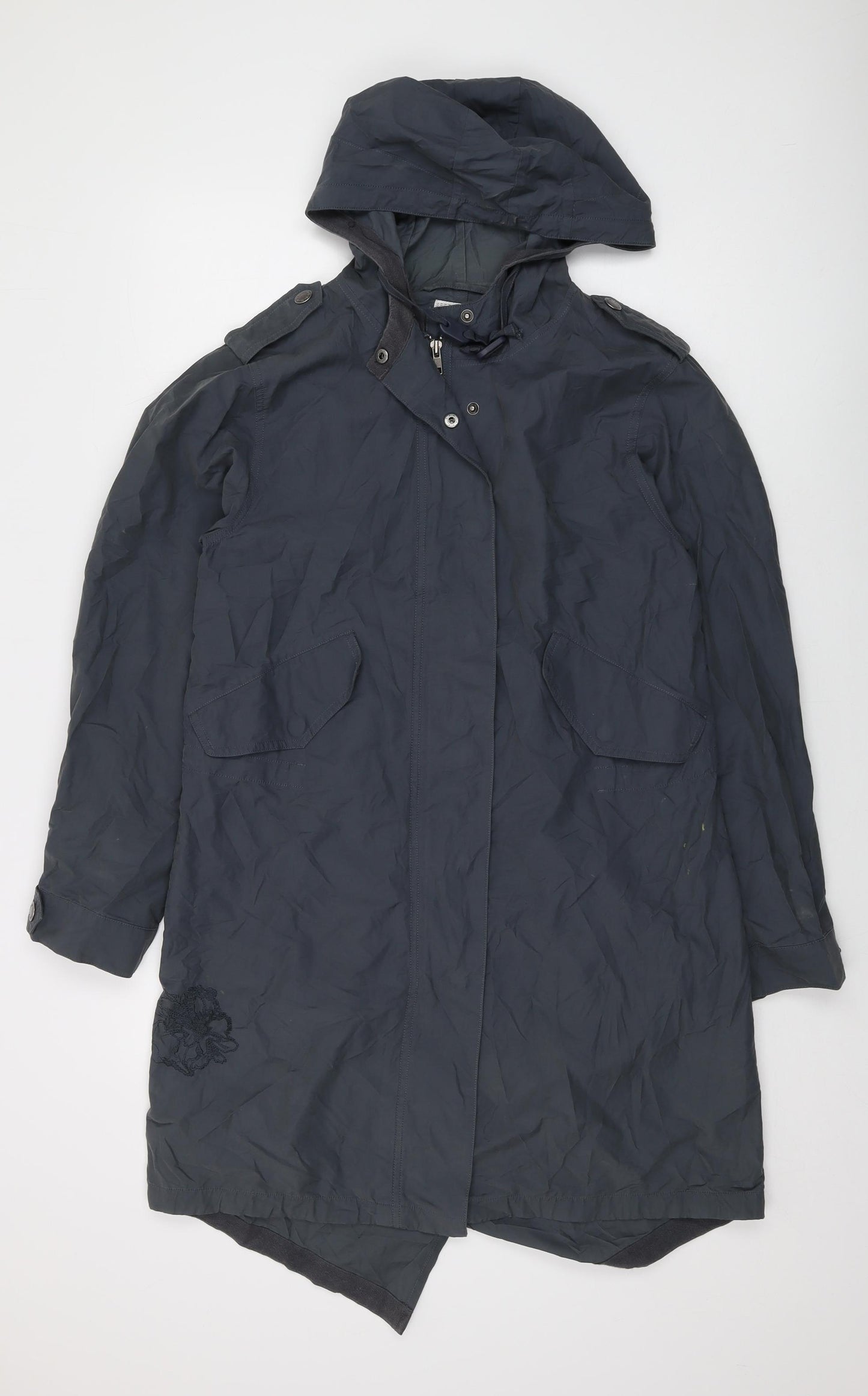 m-o-t-o Womens Blue Jacket Size 12 Zip