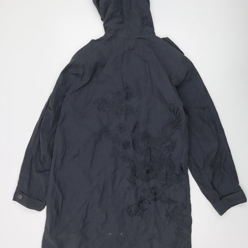 m-o-t-o Womens Blue Jacket Size 12 Zip