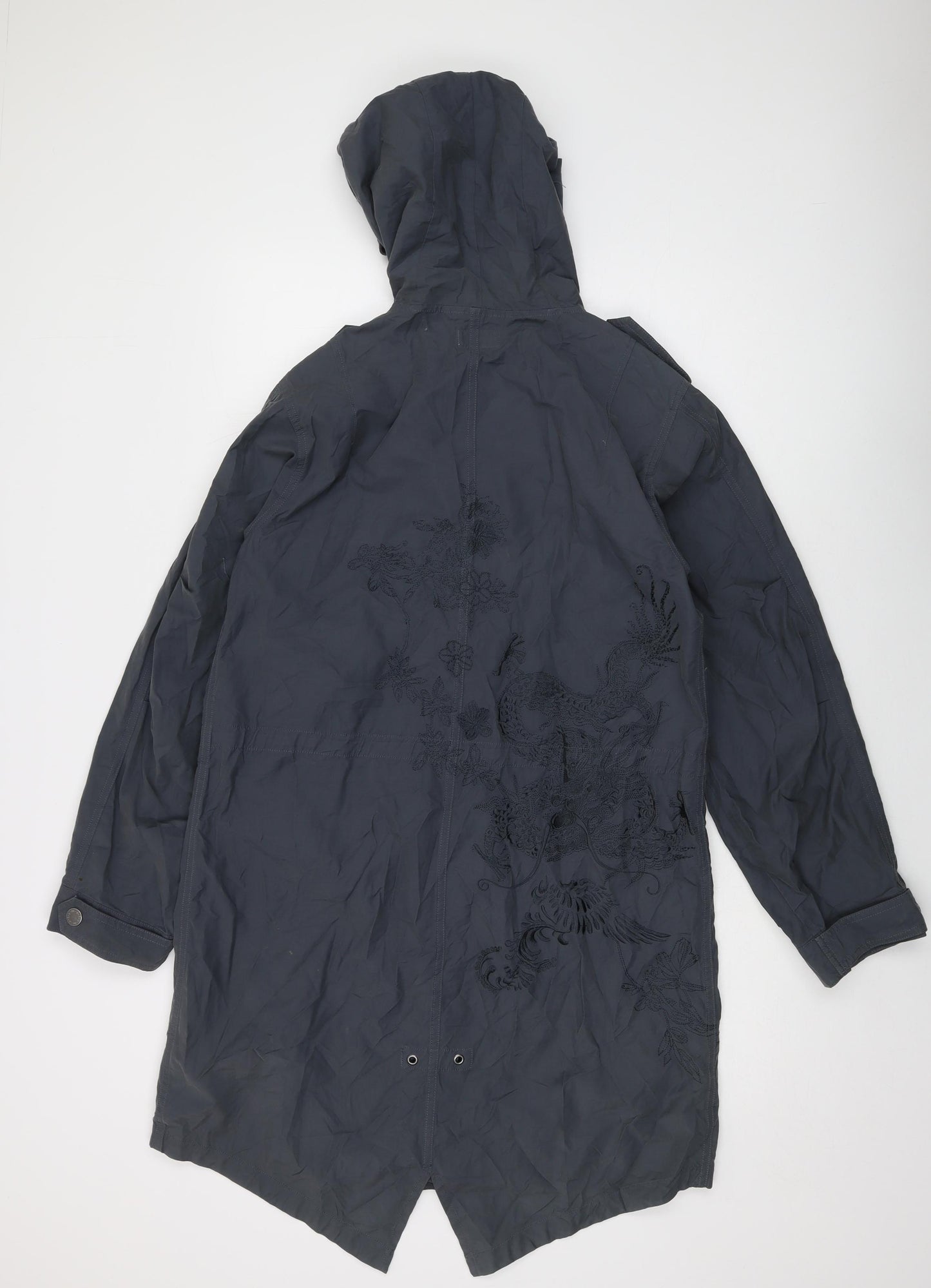 m-o-t-o Womens Blue Jacket Size 12 Zip