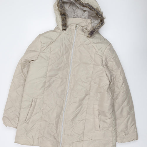 Anna de Lancay Womens Beige Jacket Size M Zip