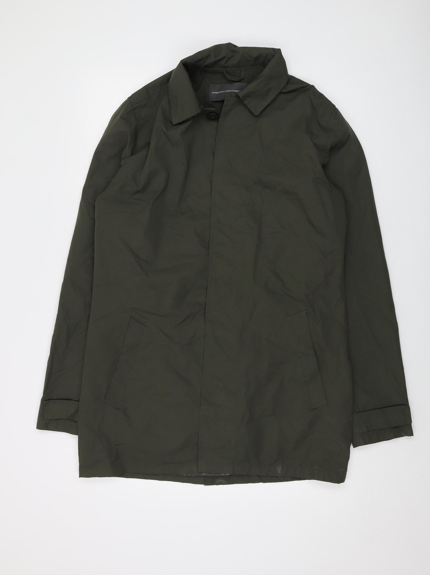 French Connection Mens Green Jacket Size M Button