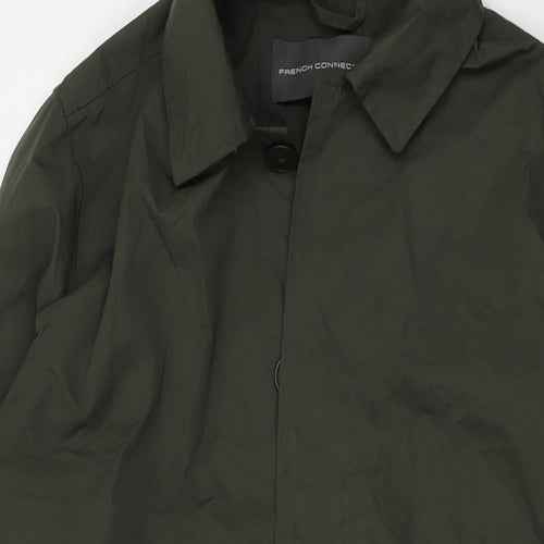 French Connection Mens Green Jacket Size M Button