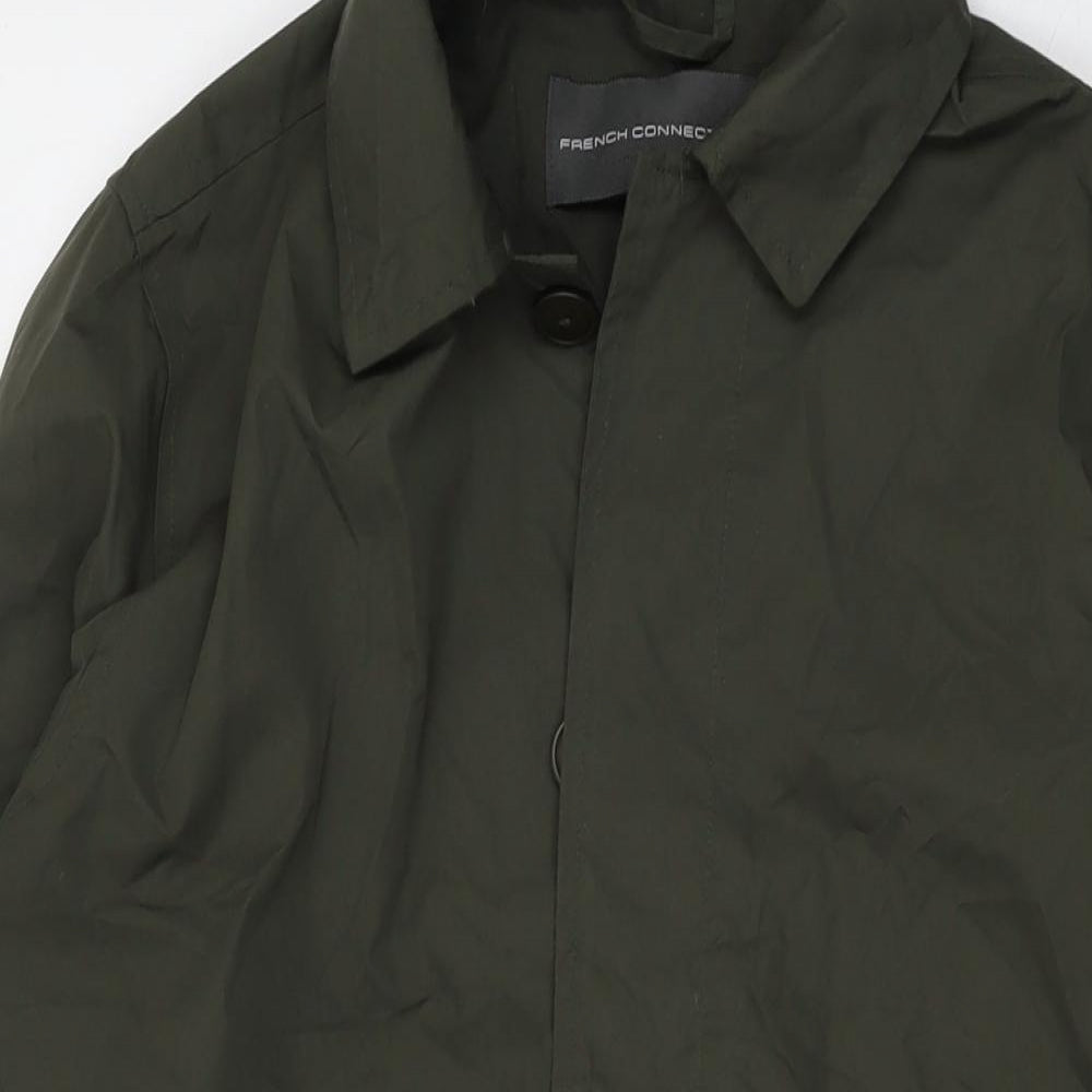 French Connection Mens Green Jacket Size M Button