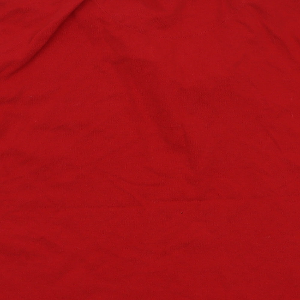 Lyle & Scott Mens Red Cotton Polo Size XL Collared Button