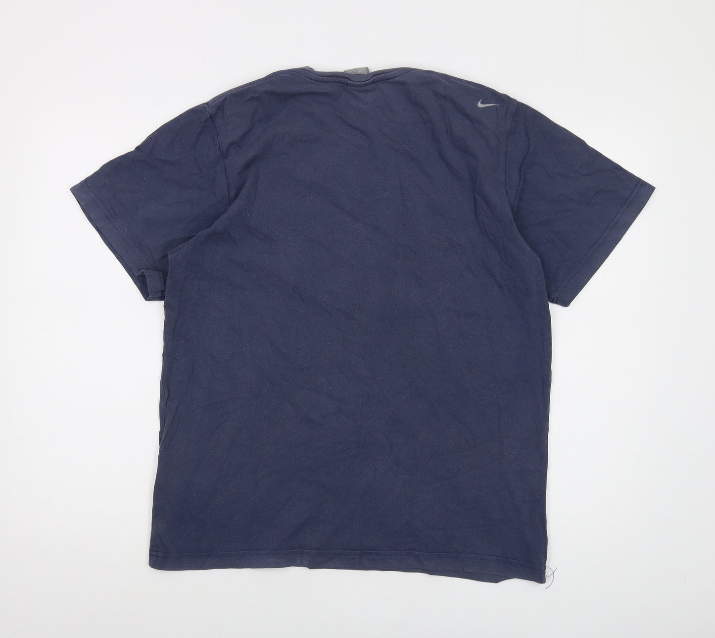 Niek Mens Black Cotton T-Shirt Size M Crew Neck - Logo