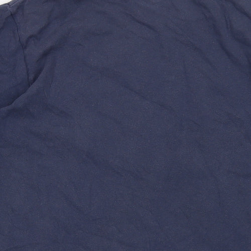 Niek Mens Black Cotton T-Shirt Size M Crew Neck - Logo