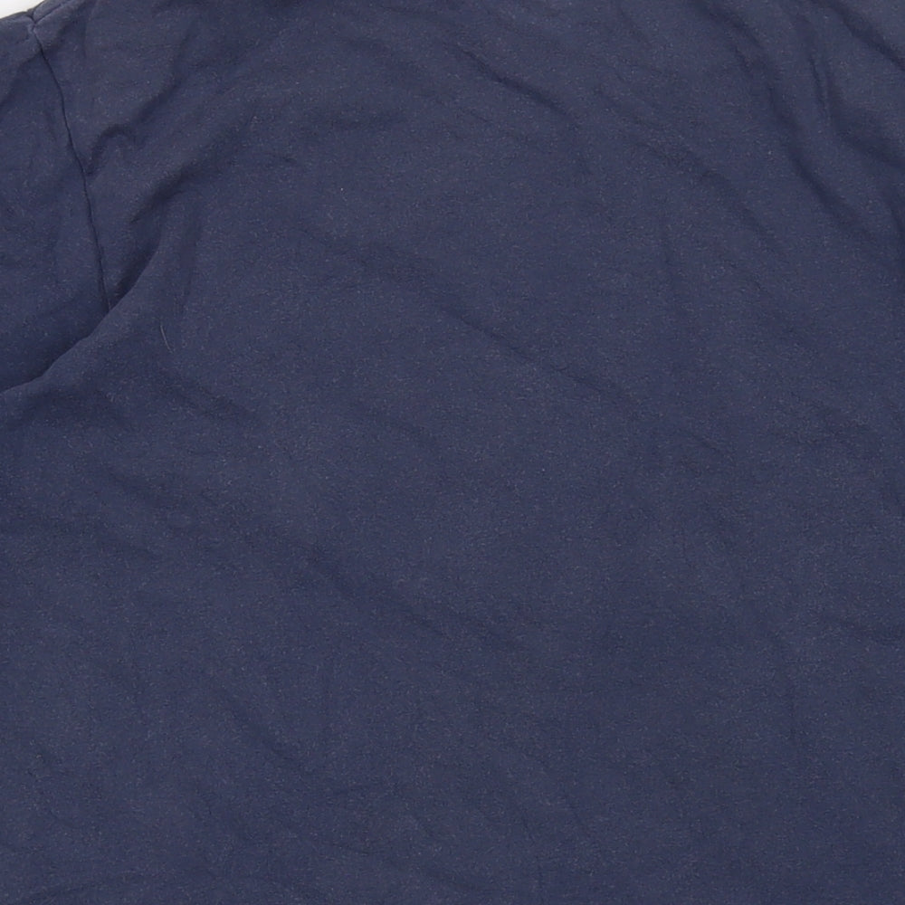 Niek Mens Black Cotton T-Shirt Size M Crew Neck - Logo