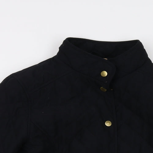 Classic Womens Black Jacket Size 10 Snap