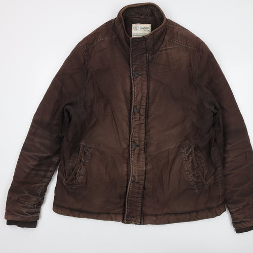 Fat Face Mens Brown Jacket Size XL Zip - Vintage