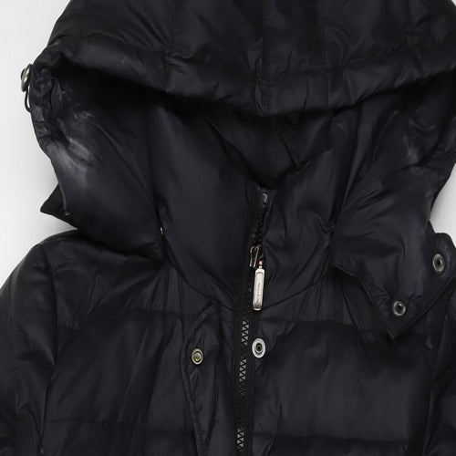 United Colors of Benetton Womens Black Jacket Size 10 Zip