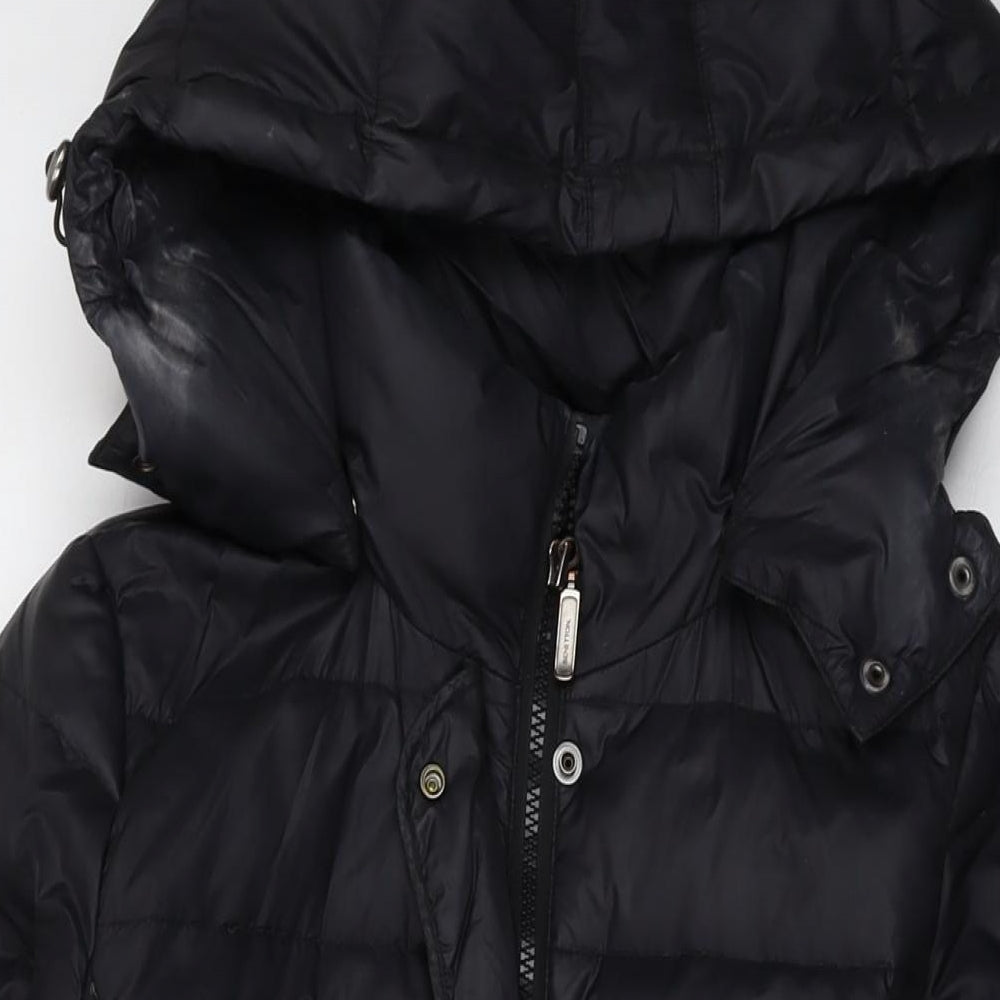 United Colors of Benetton Womens Black Jacket Size 10 Zip