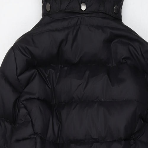 United Colors of Benetton Womens Black Jacket Size 10 Zip