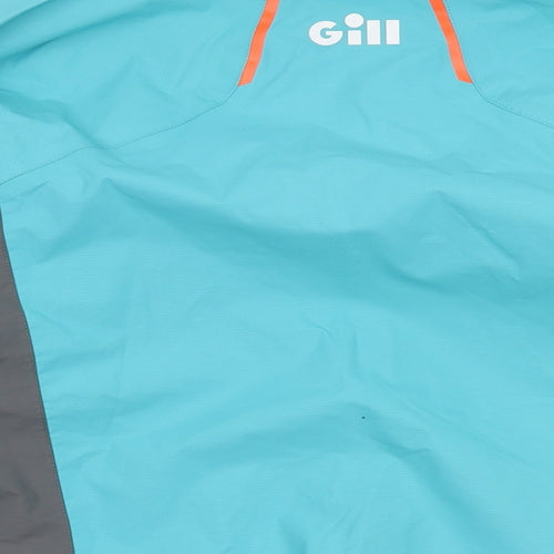 Gilli Womens Blue Rain Coat Coat Size 16 Zip
