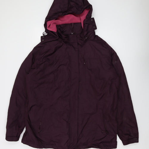 Maine Womens Purple Jacket Size 20 Zip