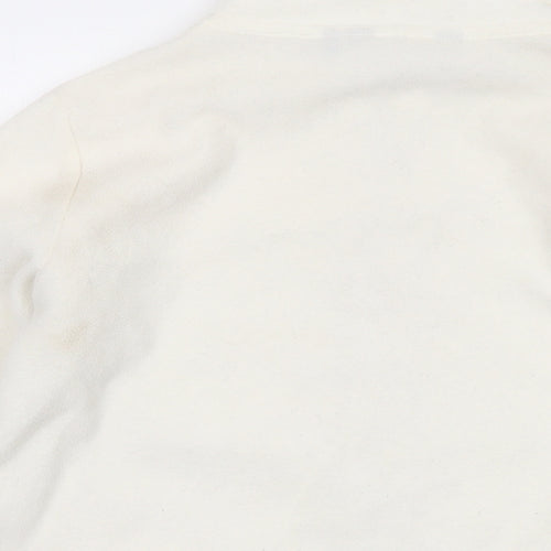 Isle Womens Ivory Jacket Size 14 Zip